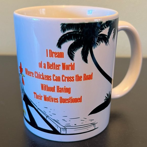 KEY WEST Florida  Souvenir Mug ~ Chickens Crossing Road ~ Duval Street - Picture 7 of 9